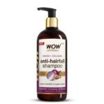 WOW Skin Science Onion & Collagen Anti-Hairfall Shampoo|Reduces Hairfall|Strengthens Roots|Nourishes Scalp|Prevents Breakage|Enhances Hair Thickness and Shine|New & Improved Formulation|500ml - Fast Shipping to USA & Canada