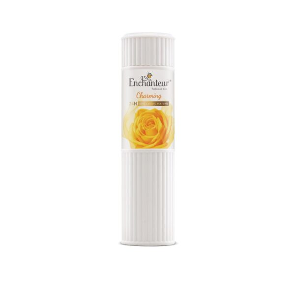 Enchanteur Charming Perfumed Talcum Powder with Floral French Fragrance for Women| Refreshing & Soothing Talc with Fine Texture| Absorbs Moisture & Prevents Odour| 250g - Fast Shipping to USA & Canada