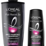 L'Oreal Paris Fall Resist 3X Anti-Hairfall Shampoo, 640ml (With 10% Extra) And L'Oreal Paris Fall Resist 3X Anti-Hairfall Conditioner, 175ml (With 10% Extra) - Fast Shipping to USA & Canada