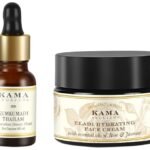 Kama Ayurveda Kumkumadi Miraculous Beauty Ayurvedic Night Serum, 12ml & Kama Ayurveda Eladi Hydrating Ayurvedic Face Cream with Pure Essential Oils of Rose and Jasmine, 25g - Fast Shipping to USA & Canada