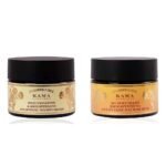 Kama Ayurveda Rejuvenating and Brightening Ayurvedic Night Cream, 25gm & Kama Ayurveda Kumkumadi Brightening Ayurvedic Face Scrub, 50g - Fast Shipping to USA & Canada