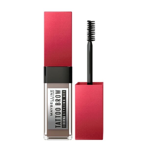 Maybelline New York Tattoo Brow 3 Day Styling Brow Gel - Medium Brown, Semi-permanent Tinted Eyebrow Gel, Water, smudge & Transfer-proof. Tattoo Brow 3 Day Styling Brow Gel Last Up To 3 Days | 6ml - Fast Shipping to USA & Canada