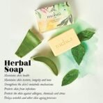 Moha: Herbal Soap A Natural Face & Body Cleanser! With Goodness Of Aloe Vera Gel, Basil & Neem Used As Bathing Soap, Face & Body Soap, Unisex Bathing Bar - 100Gm Each (Pack Of 6) - Fast Shipping to USA & Canada - Image 7