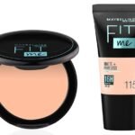 Maybelline New York Liquid Foundation For Oily Skin, Matte & Poreless, Fit Me, 115 Ivory & New York Compact Powder, 115 Ivory, 8G - Fast Shipping to USA & Canada
