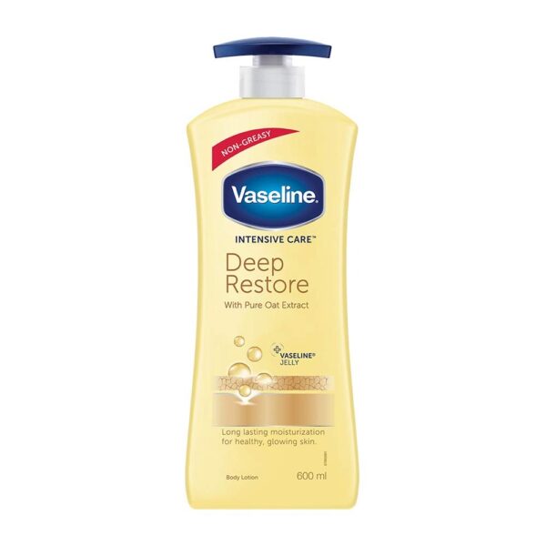 Vaseline Non Greasy, Long Lasting Moisturisation Intensive Care Deep Moisture Body Lotion For Healthy, Glowing Skin for Dry skin- 600 ml - Fast Shipping to USA & Canada