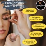 KINDED Loose Shimmer Makeup Foil Pigments Glitter Eyeshadow for Women Smokey Eyes Face Brow Bones Body Highlighter Metallic Beauty Shiny Dust Powder Pearls (Combo 3gm each, Bronze & Carrot Red) - Fast Shipping to USA & Canada - Image 6