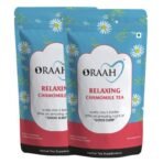 ORAAH Chamomile Green Tea | Decreases Pain & Headaches | Made with 100% Whole Leaf & Natural Chamomile Flowers, 50Gms (Pack 2) - Fast Shipping to USA & Canada - Image 2