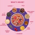 Bagrry's Healthy Crunch Nutty Fruity Muesli with Seeds, Nuts & Berries 1kg Pouch| 78% Fruit, Nuts,Grains & Seeds| No artificial colours - Fast Shipping to USA & Canada - Image 7