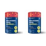 Carbamide Forte Melatonin 10mg Gummies for Better Sleep | Sleep Supplement - 60 Veg Gummies (Pack of 2) - Fast Shipping to USA