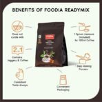 FOODIA Jaggery Strong Hot Coffee (400g) | Instant Coffee Powder with Zero Refined Sugar | Coffee Premix with Real Ingredients | Vegan - Fast Shipping to USA & Canada - Image 5