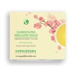 GOPALDHARA Darjeeling Tea Premium First Flush Spring Mellow Gold Tea 200G Paper Box - Special Ftgfop1 Darjeeling Tea Highest Elevation(7000Ft), 200 Grams - Fast Shipping to USA & Canada