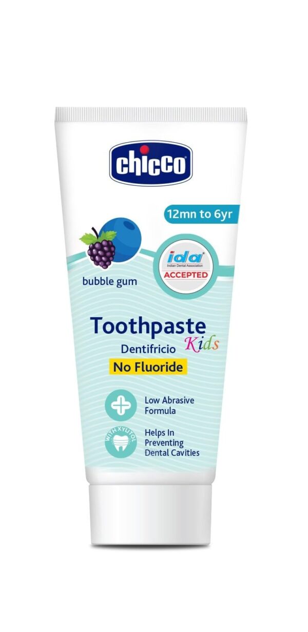 Chicco Toothpaste Bubble Gum 1-6Y 50g No Fluoride