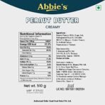 Abbie's Peanut Butter Creamy (510g-Pack of 1) with 26g Protein Per 100g Serving, Zero Trans Fat/Cholesterol, Keto Friendly,100% Vegan, Good Source of Fat for Athletes, Body Builders - Fast Shipping to USA & Canada - Image 3