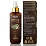 Wow Skin Science 100% Pure Castor Oil - Pure Cold Pressed Oil Blend and Hexane Free -Supports HealthierHair, Eyelashes, Skin & Nails | No Mineral Oil & Silicones - 200 ml - Fast Shipping to USA & Canada - Image 4