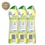 Cif Lemon Surface Cleaner Cream for Kitchen & Bathroom |100% Dirt & Grease Removal With Natural Cleaning Particle For Shiny Surface | Imported |3x500 ml, Yellow - Fast Shipping to USA & Canada - Image 4