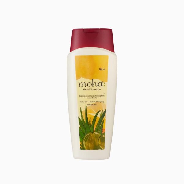 moha: Herbal Hair Shampoo Herbal Hair Cleanser With Benefits Of Amla, Aloe, Brahmi & Bhringaraj For Daily Use For All Hair Types -(200 ml) Pack of 1 - Fast Shipping to USA & Canada