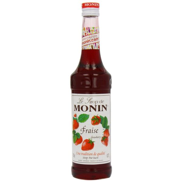 Monin Strawberry Bottle, 250 ml - Fast Shipping to USA & Canada