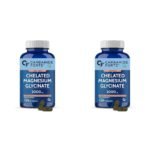 Carbamide Forte Chelated Magnesium Glycinate 2000mg Per Serving Supplement - 120 Veg Tablets (Pack of 2) - Fast Shipping to USA