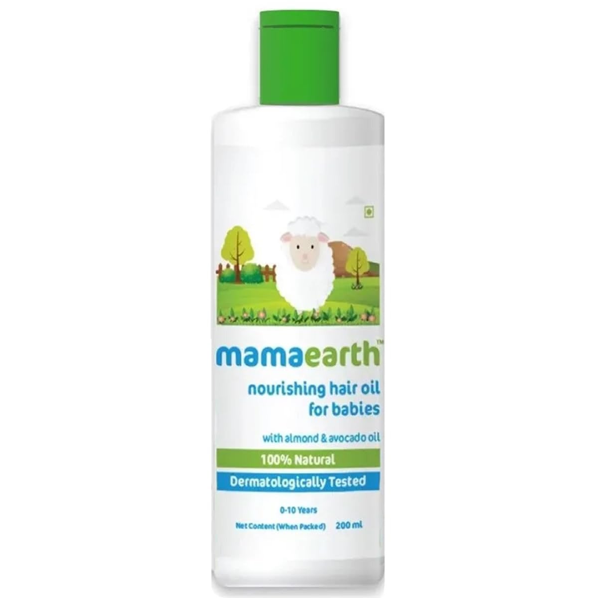 51SH3HpcKOL-1.jpg Mamaearth Nourishing Baby Hair Oil, with Almond & Avocado Oil - 200 ml, 1 piece - Fast Shipping to USA & Canada - Image 1
