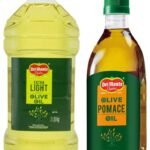 Del Monte Extra Light Olive Oil PET, 2L & Del Monte Pomace Olive Oil, Ideal for Everyday Indian Cooking & Deep Frying, 1L - Fast Shipping to USA & Canada