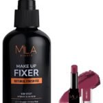 MILA Beaute Makeup Fixer |Makeup Setting Spray | Dermatalogically Tested 75ml Pro Matte Lipstick | Creamy Matte Lipstick | Shade - Mirabai, 4.2g - Fast Shipping to USA & Canada