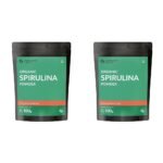 Carbamide Forte 100% Organic Spirulina - USDA Certified Organic Spirulina Powder for Immunity, Energy, Digestion & Skin Health | Plant Based Protein Superfood - 100g Veg Powder (Pack of 2) - Fast Shipping to USA