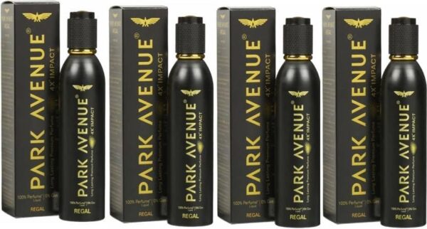 PARK AVENUE 4 X Regal deo Deodorant Spray - For Men (120 ml, Pack of 4) - Fast Shipping to USA & Canada