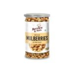 Berries And Nuts Naturally Dried Mulberries | Naturally Sweet Dried Mulberry | 320 Grams | 2 Bottles of 160 Grams - Fast Shipping to USA & Canada