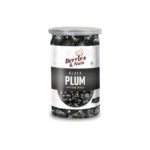 Berries And Nuts Dried Black Plum | Dehydrated Plum, Prunes, Dried Fruit Plums | 250 Grams | 1 Bottle of 250 Grams - Fast Shipping to USA & Canada