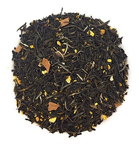 Siyacha Tea Orange Spice Green Tea|100 Grams|With Pure Cinnamon,Ginger Blend|Immunity Boosting,Lowering Cholesterol and Blood Pressure|Fresh Blend|Loose Leaf Beverage|Makes 50 Cups (approx) - Fast Shipping to USA & Canada