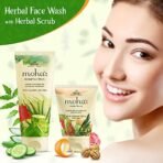 Moha: Herbal Face Wash 200 ml with Herbal Scrub 50 ml | Aloe, Cucumber, Rose, Neem and Yashtimadhu | Combo Pack of 2 - Fast Shipping to USA & Canada - Image 3