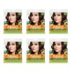 Nisha Cream Hair Color Rich Bright Long Lasting Hair Colouring For Ultra Soft Deep Shine 100% Grey Coverage Conditioning With Natural Herbs Dark Brown (Pack of 6) - Fast Shipping to USA & Canada - Image 2