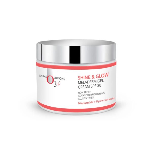 O3+ Shine & Glow Meladerm Gel Day Cream SPF-30, 50ml - Fast Shipping to USA & Canada