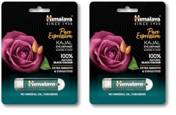 Himalaya SINCE 1930 Herbals Opaque Kajal Pencil, Black, 2.7G (Packaging May Vary) (Pack of 2) - Fast Shipping to USA & Canada