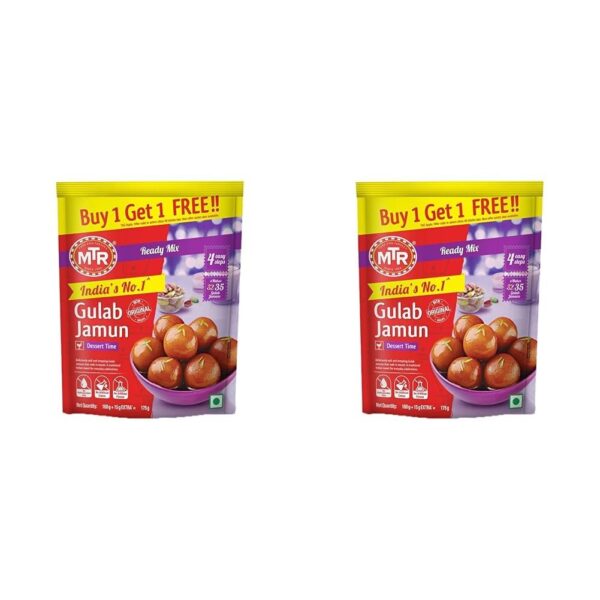 MTR Gulab Jamun Mix, 160g / 175g (Buy 1 & Get 1 Free) (Pack of 2) - Fast Shipping to USA & Canada