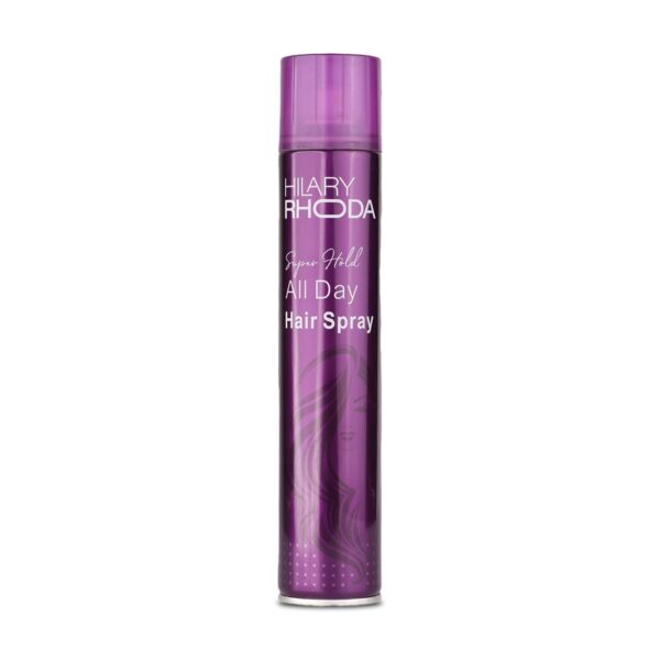 Hilary Rhoda Super Hold All Day Hair Spray | Hair Locking Spray | Lasts All Day Long & Sweat-Proof | Ultra Strong Hold & No Residue Hair Spray - 420ml - Fast Shipping to USA & Canada