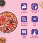 Bagrry's Healthy Crunch Nutty Fruity Muesli with Seeds, Nuts & Berries 1kg Pouch| 78% Fruit, Nuts,Grains & Seeds| No artificial colours - Fast Shipping to USA & Canada - Image 6