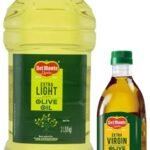 Del Monte Extra Light Olive Oil PET, 2L & Del Monte Extra Virgin Olive Oil, Cold Extracted, Ideal for drizzling on salads & sauteed vegetables, 1L - Fast Shipping to USA & Canada