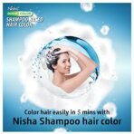 Nisha Dark Brown 5 Minute Shampoo Hair Color, Long Lasting Permanent Hair Colour For Women & Men, Ammonia Free Hair Dye/colour, 100% Grey Coverage - Fast Shipping to USA & Canada - Image 6
