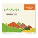 Gopaldhara Darjeeling Tea Silver Tips Oolong Bug Bitten Second Flush Tea100g Paper Box - (Classic Series) From the Gopaldhara Tea Estate Highest Elevation 7000 Feet - Fast Shipping to USA & Canada