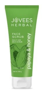 Jovees Herbal Papaya & honey Face Scrub For Normal to Dry Skin 100gm - Fast Shipping to USA & Canada