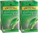 Twinings Green Tea and Earl Grey, 25 Tea Bags - (Pack of 2) - Fast Shipping to USA & Canada