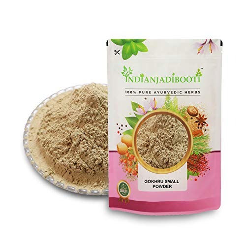 IndianJadiBooti Gokhru Chota Gokshura Powder, 400 Grams Pack