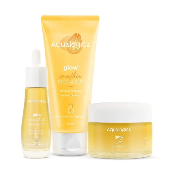Aqualogica All In One Essentials Kit Face Wash (100g) | Face Serum (3Oml) | Gel Moisturizer (50g) - Fast Shipping to USA & Canada