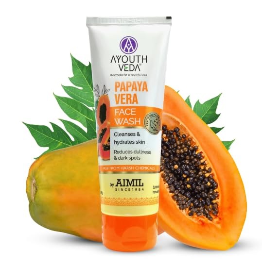 Ayouthveda Papaya Vera Face Wash 100 g - Fast Shipping to USA & Canada