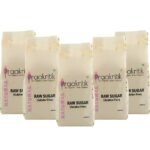 Praakritik Natural Raw Sugar, Sulphur Free, Organic, Water Soluble, Vegetarian, Daily Use Natural Sugar, Chini, Pack of 5, 500 Gm Each, Total 2.5 Kg - Fast Shipping to USA & Canada