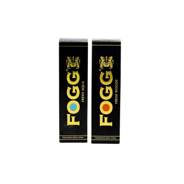FOGG Men Combo Of Fresh Deodorant Spray Aqua And Woody Black Series , 120Ml (Set Of 2), Pack Of 1 - Fast Shipping to USA & Canada