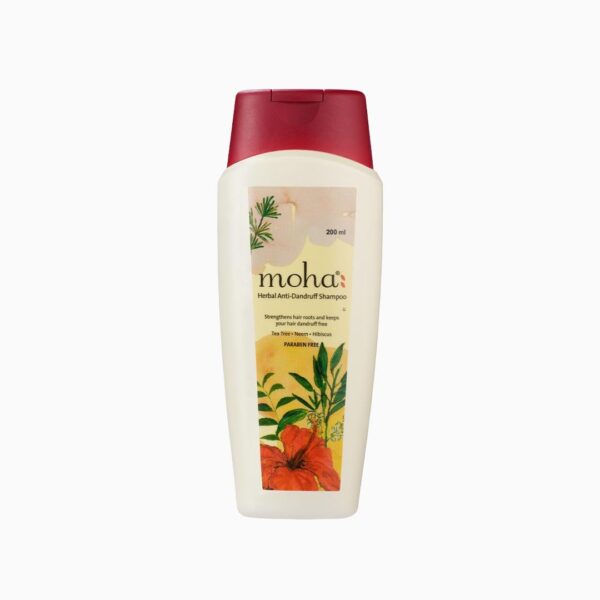 moha: Anti-Dandruff Shampoo With Perfect Blend Of Hibiscus & Tea Tree Oil For Men & Women all types of hairs - 200ml (Pack of 1) - Fast Shipping to USA & Canada