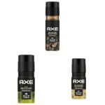 AXE Dark Temptation Long Lasting Deodorant Bodyspray For Men, 215ml & Pulse Long Lasting Deodorant Body Spray For Men, 150ml & Gold Temptation Long Lasting Deodorant Body Spray For Men, 150ml - Fast Shipping to USA & Canada