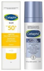 Cetaphil Combination Skin Sun Spf50 Sunscreen Very High Protection Light Gel Water Resistant Vitamin E 50Ml PackOf 1 Optimal Hydration Lightweight Serum 30 ml - Fast Shipping to USA & Canada